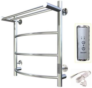 Электрический полотенцесушитель Тругор Пэк сп 5 П с полкой 60x40см хром Пэксп5П60х4032